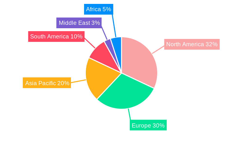 Insect Protein Market Market Share by Region - Global Geographic Distribution