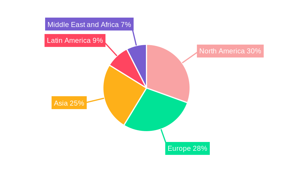 Metal Containers Market Market Share by Region - Global Geographic Distribution