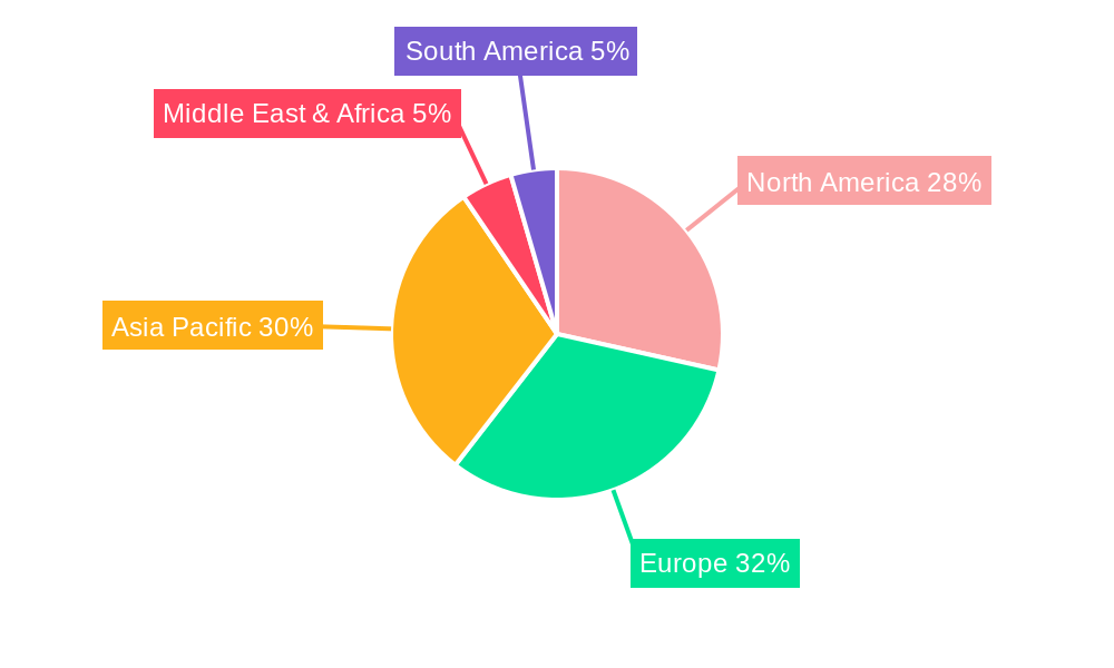 Nuclear Fuels Market Share by Region - Global Geographic Distribution