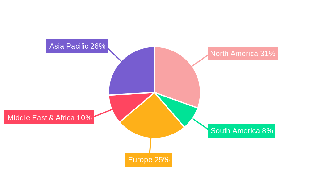 Pacific Mattress Market Market Share by Region - Global Geographic Distribution