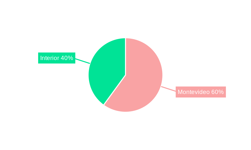 Uruguay Telecom Market Market Share by Region - Global Geographic Distribution