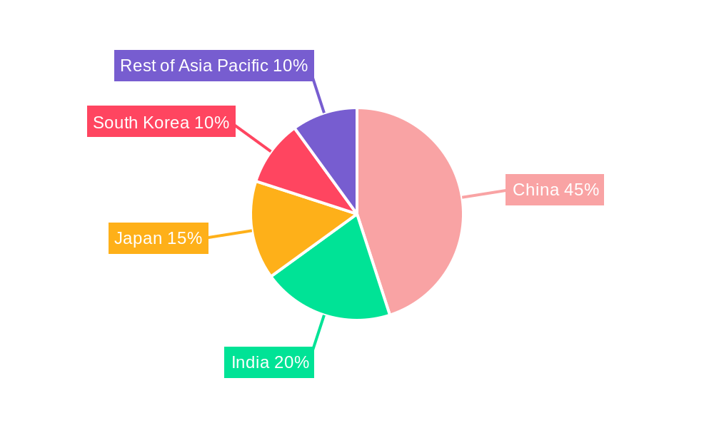 Asia Pacific Automotive Navigation System Market Market Share by Region - Global Geographic Distribution
