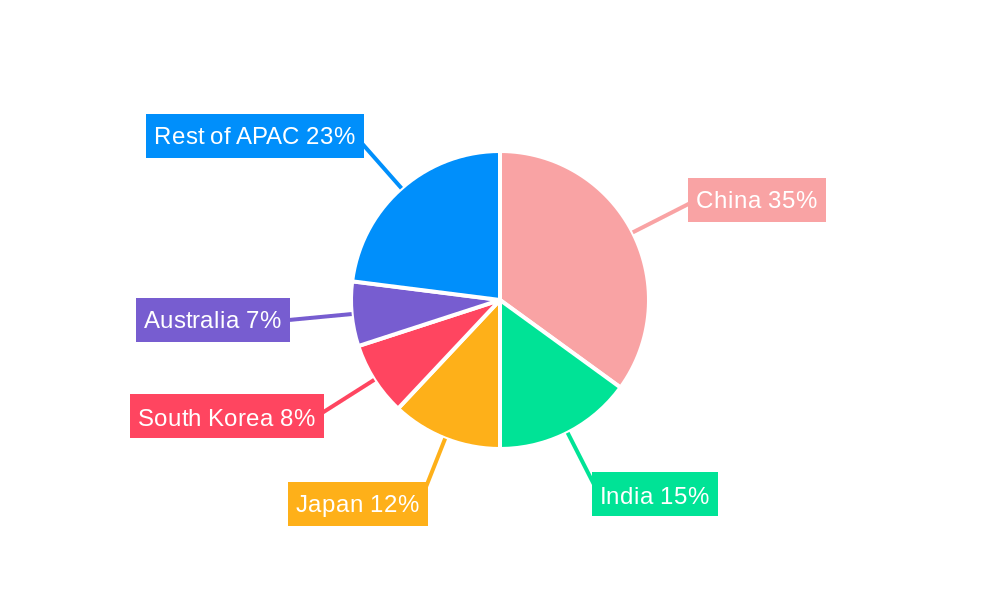Asia-Pacific Video Surveillance Storage Market Market Share by Region - Global Geographic Distribution