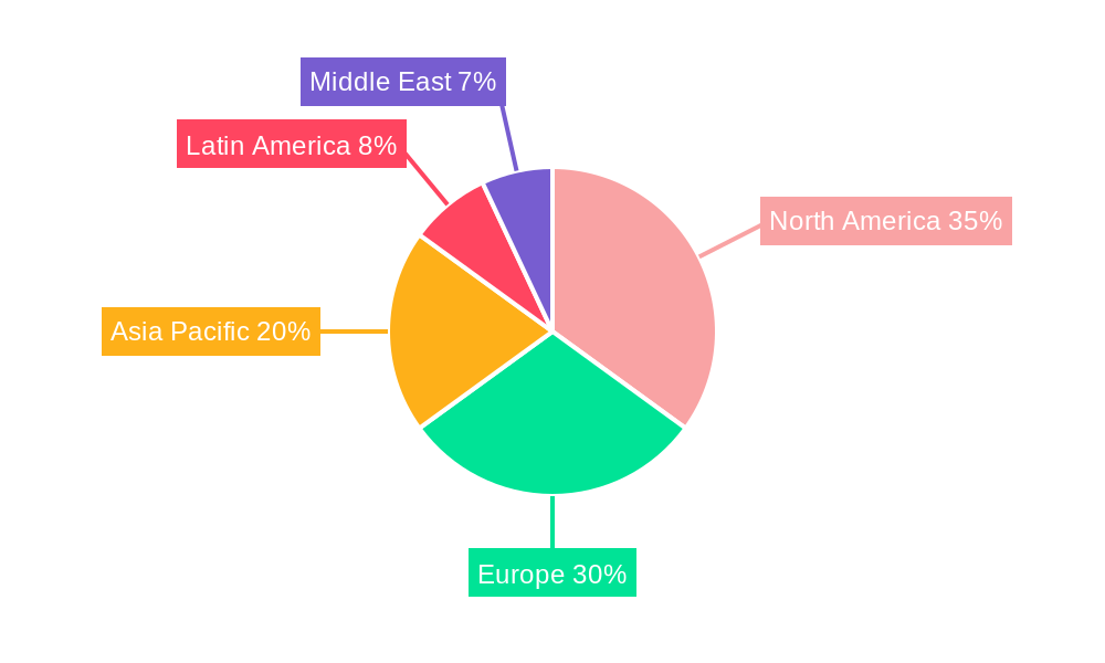 Blockchain in Media, Advertisement and Entertainment Market Market Share by Region - Global Geographic Distribution