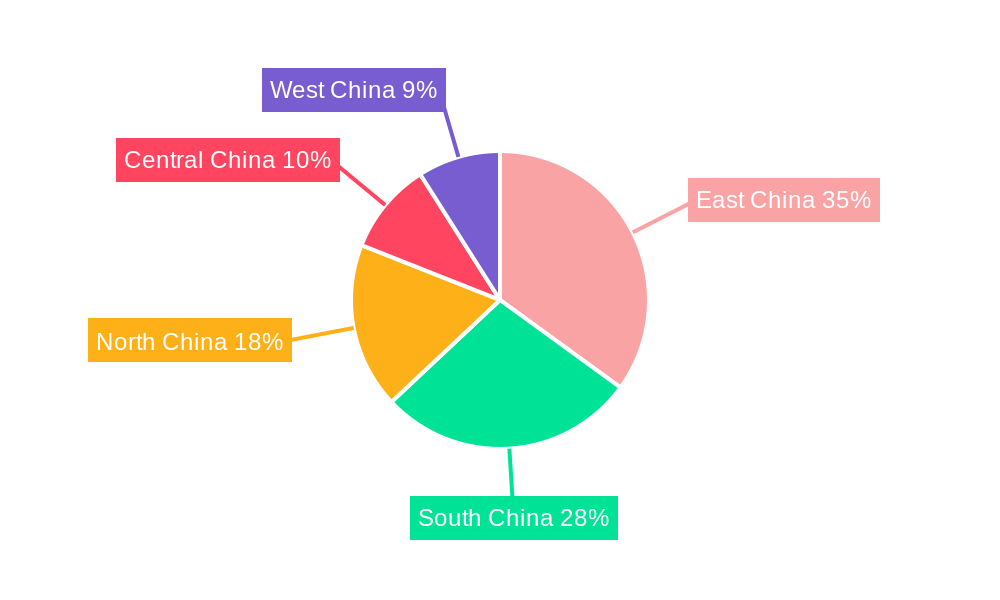 China Metal Fabrication Equipment Market Market Share by Region - Global Geographic Distribution