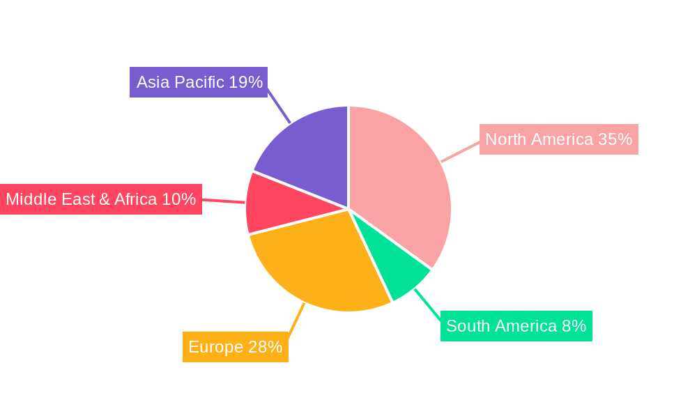 Construction Chemicals Market in United States Market Share by Region - Global Geographic Distribution