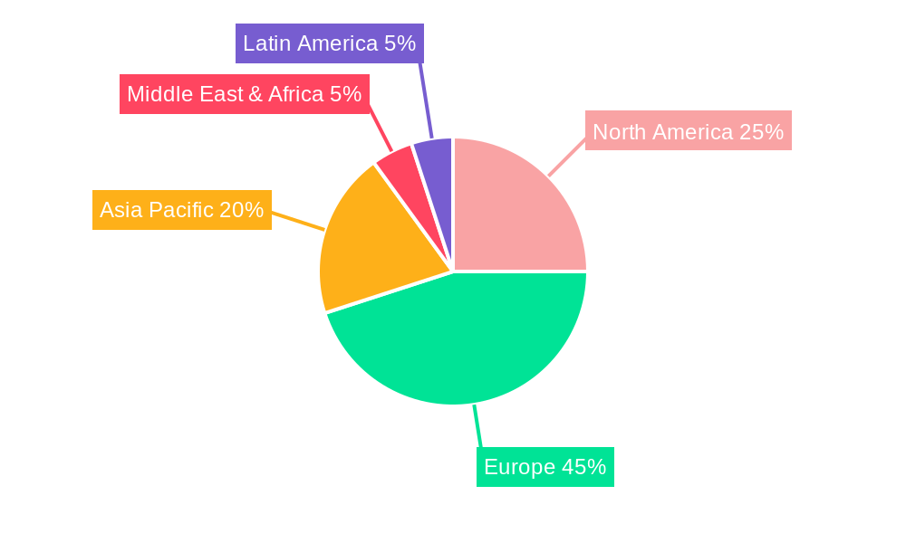 Europe Building Construction Sheets Market Market Share by Region - Global Geographic Distribution