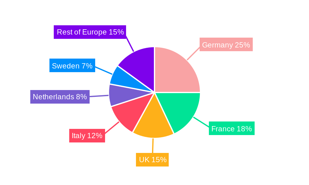 Europe Direct Methanol Fuel Cell Market Market Share by Region - Global Geographic Distribution