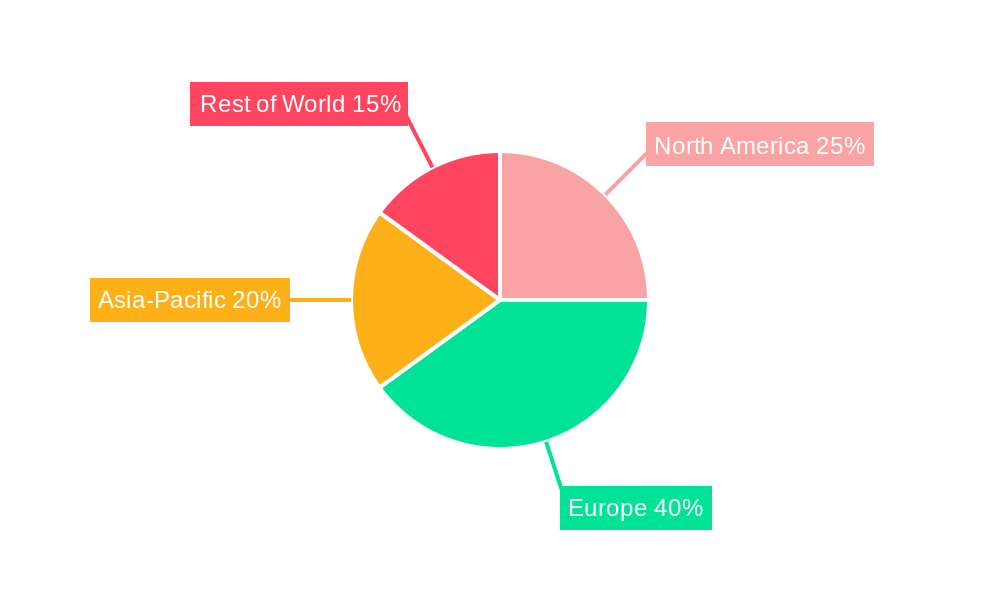 Europe Medium-Density Fiberboard Market Market Share by Region - Global Geographic Distribution