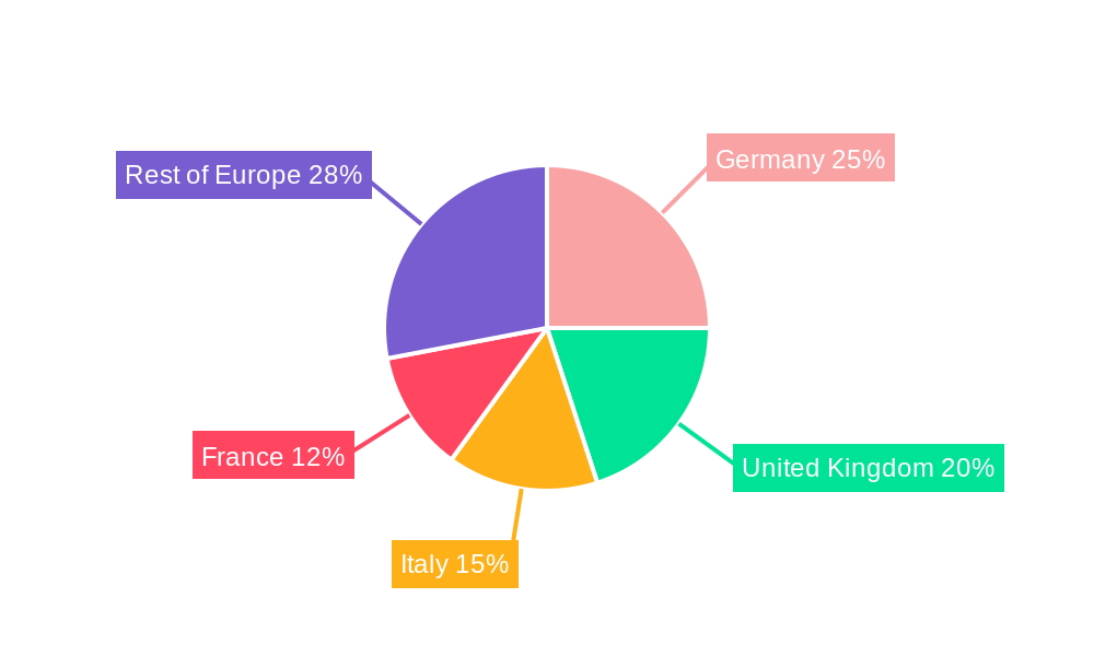 Europe Used Construction Machinery Market Market Share by Region - Global Geographic Distribution