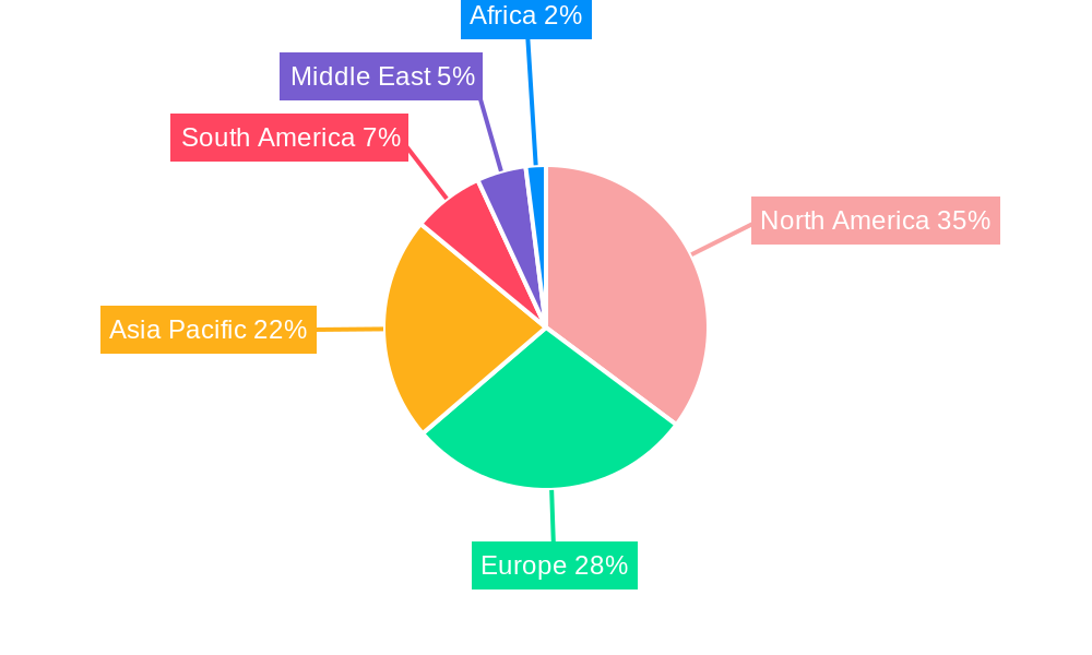 Executive Coaching And Leadership Development Market Market Share by Region - Global Geographic Distribution