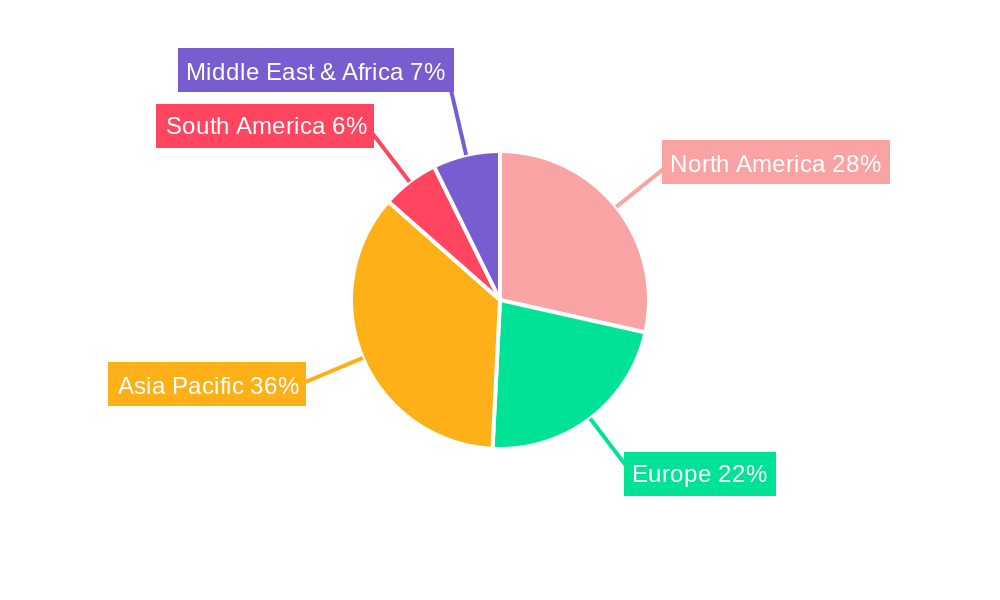 Intelligent IoT Terminal Chip Market Share by Region - Global Geographic Distribution