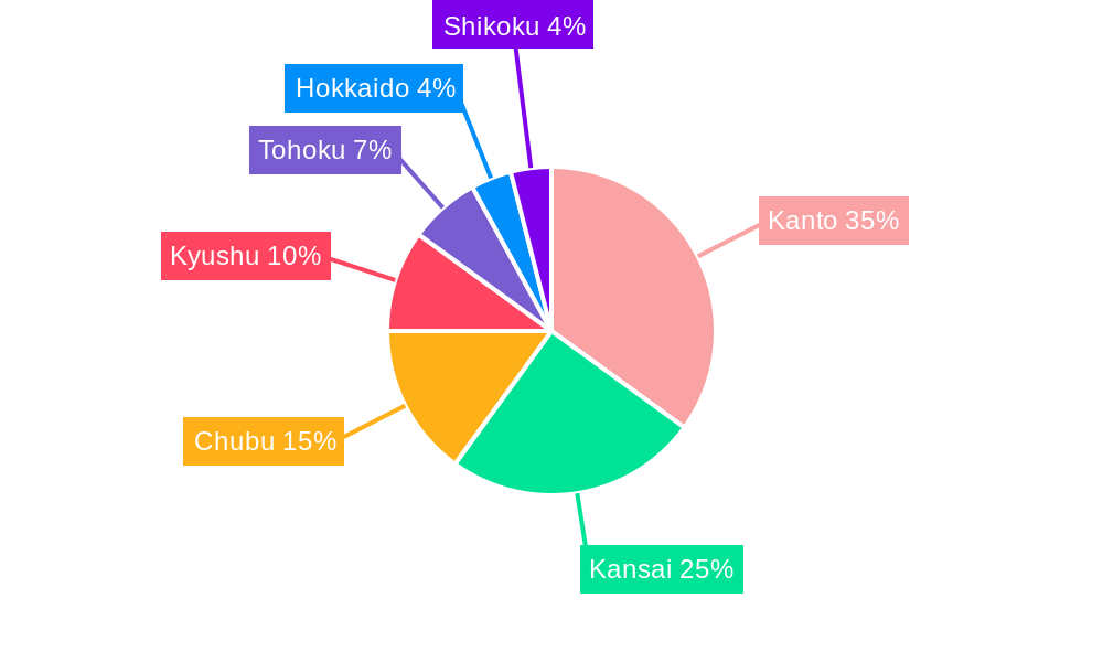 Japan Plastic Caps and Closures Market Market Share by Region - Global Geographic Distribution