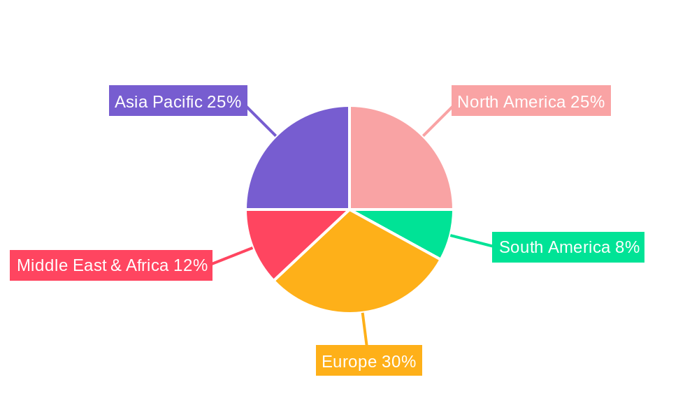 Long Range Identification and Tracking Market Market Share by Region - Global Geographic Distribution