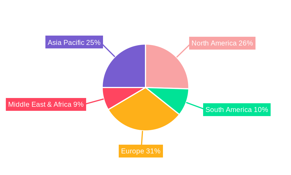 Magnetic Resonance Imaging Market in Spain Market Share by Region - Global Geographic Distribution