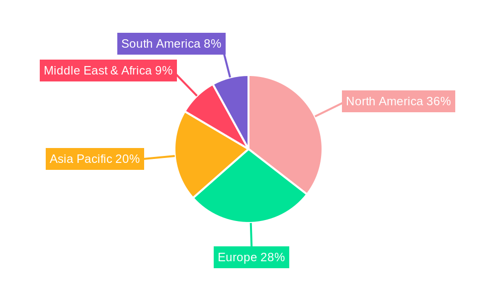 Military Aircraft Ejection Seats Market Market Share by Region - Global Geographic Distribution