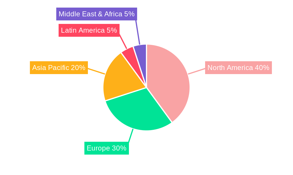 North America Cosmetic Packaging Industry Market Share by Region - Global Geographic Distribution