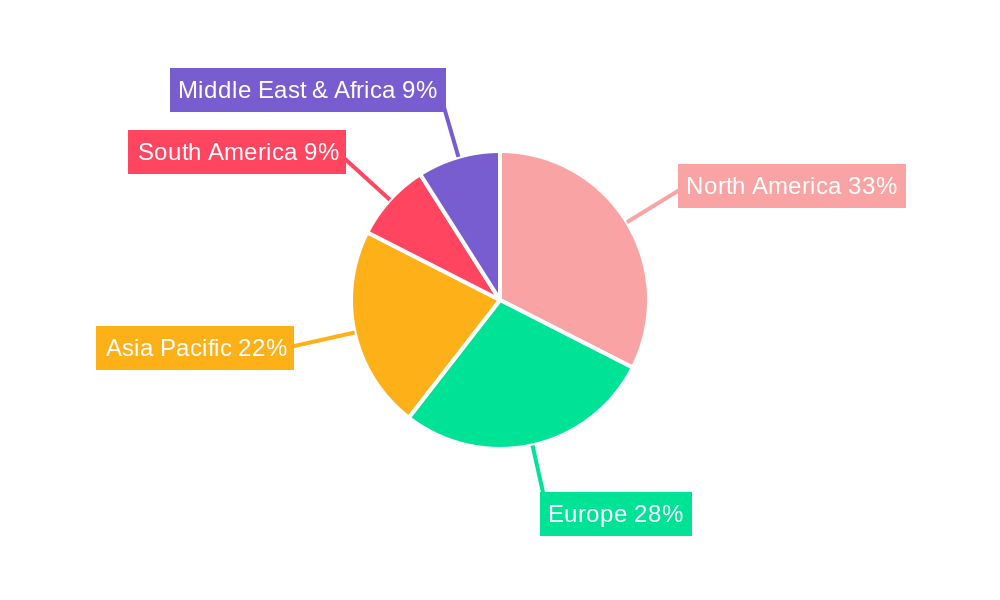 Pediatric and Teens Wheelchairs Market Share by Region - Global Geographic Distribution