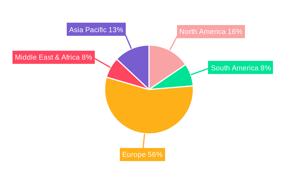 Prefab House Market in Belgium Market Share by Region - Global Geographic Distribution