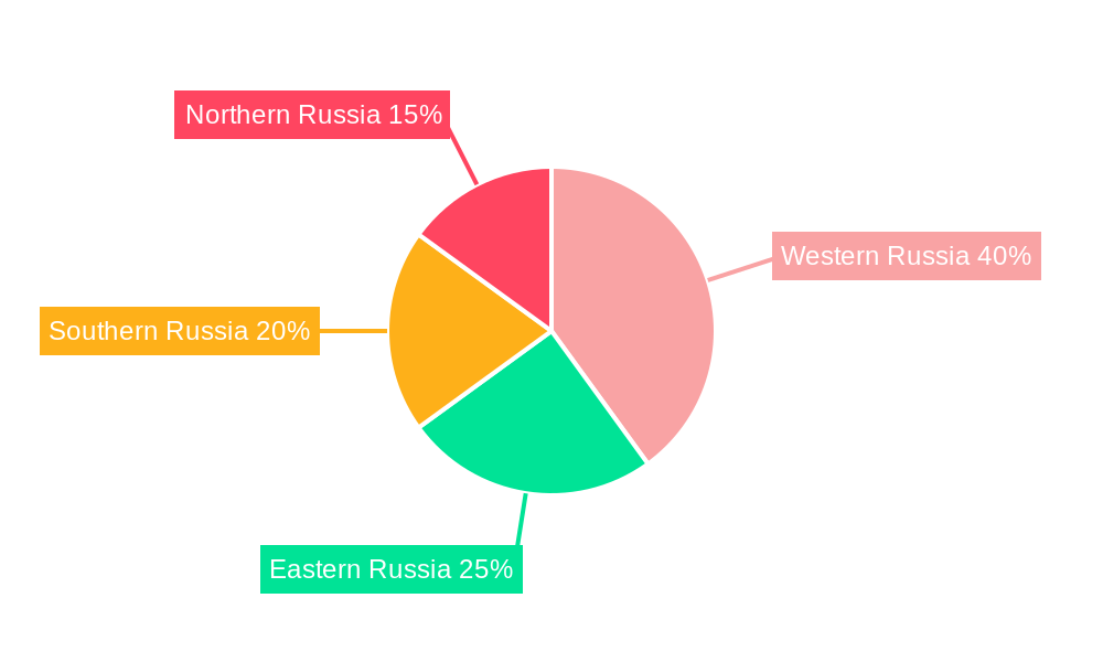 Russia Residential Water Heaters Market Market Share by Region - Global Geographic Distribution