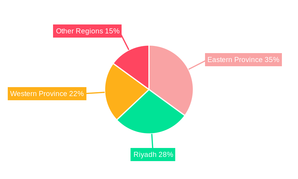 Saudi Arabia Land-Based Fuel Transportation Market Market Share by Region - Global Geographic Distribution