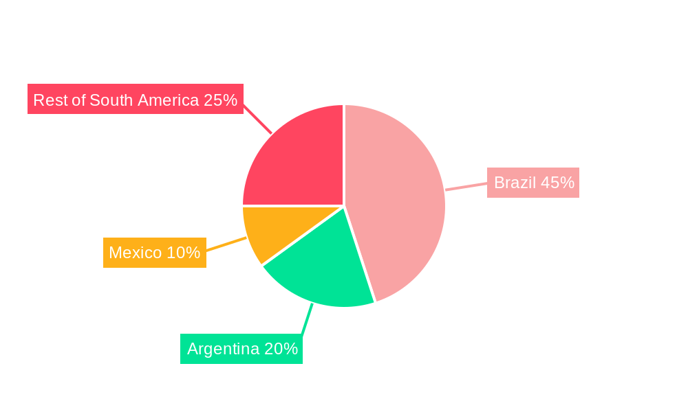 South and Central America Motive Lead-Acid Battery Market Market Share by Region - Global Geographic Distribution