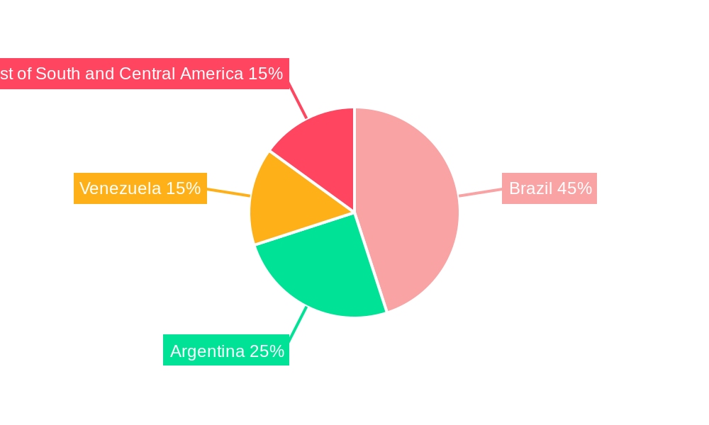 South and Central America OCTG Industry Market Share by Region - Global Geographic Distribution