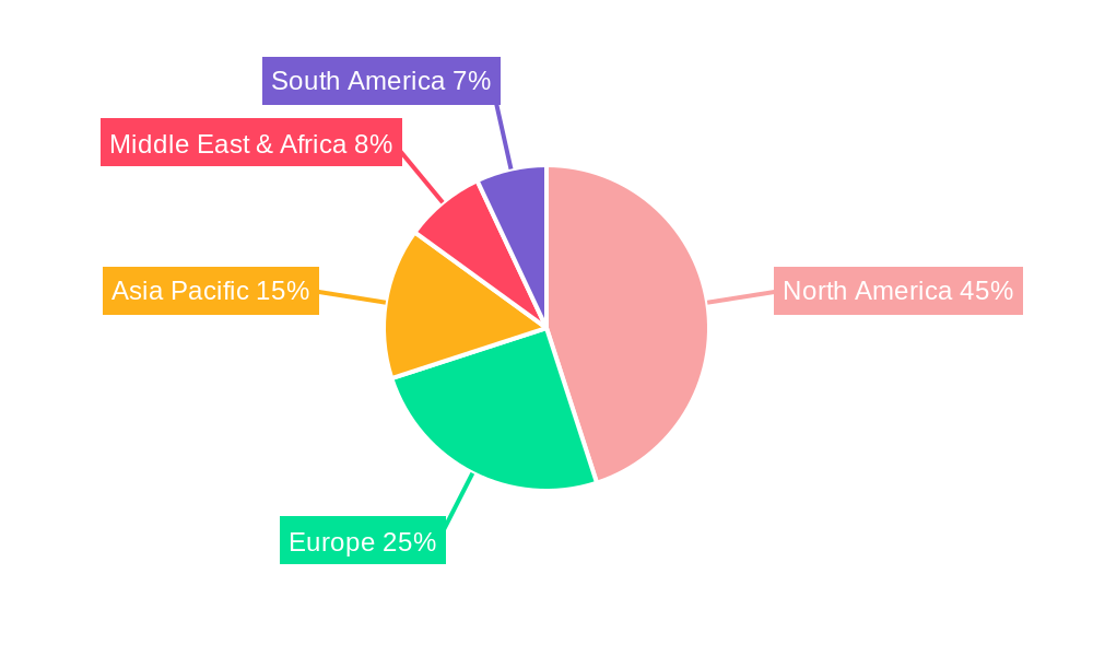 US Anti Money Laundering Solution Market Market Share by Region - Global Geographic Distribution
