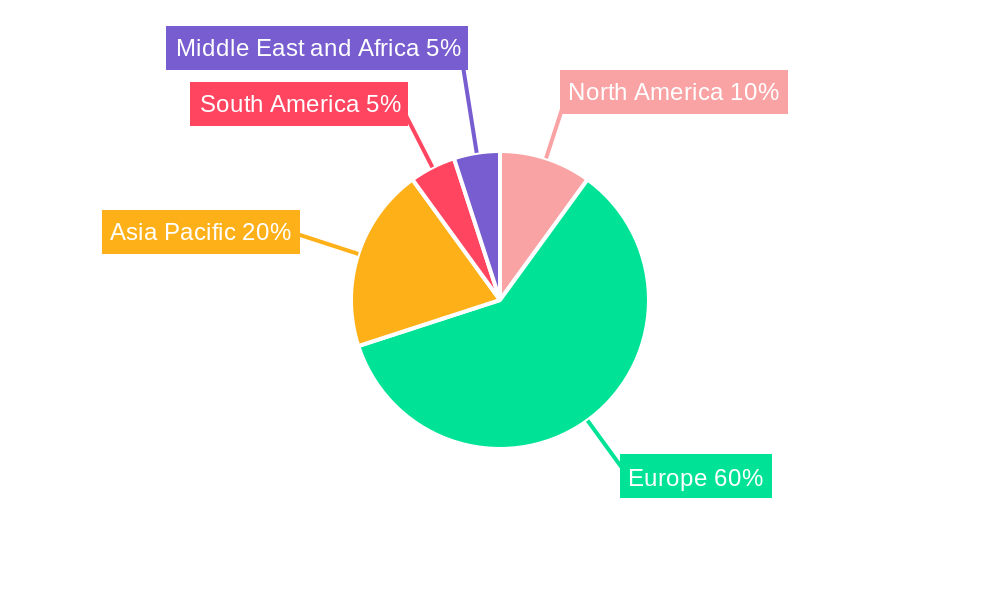 United Kingdom Architectural Coatings Market Market Share by Region - Global Geographic Distribution