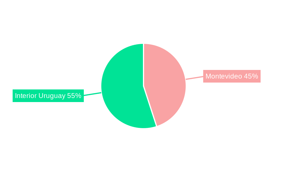 Uruguay Life & Non-Life Insurance Market Market Share by Region - Global Geographic Distribution