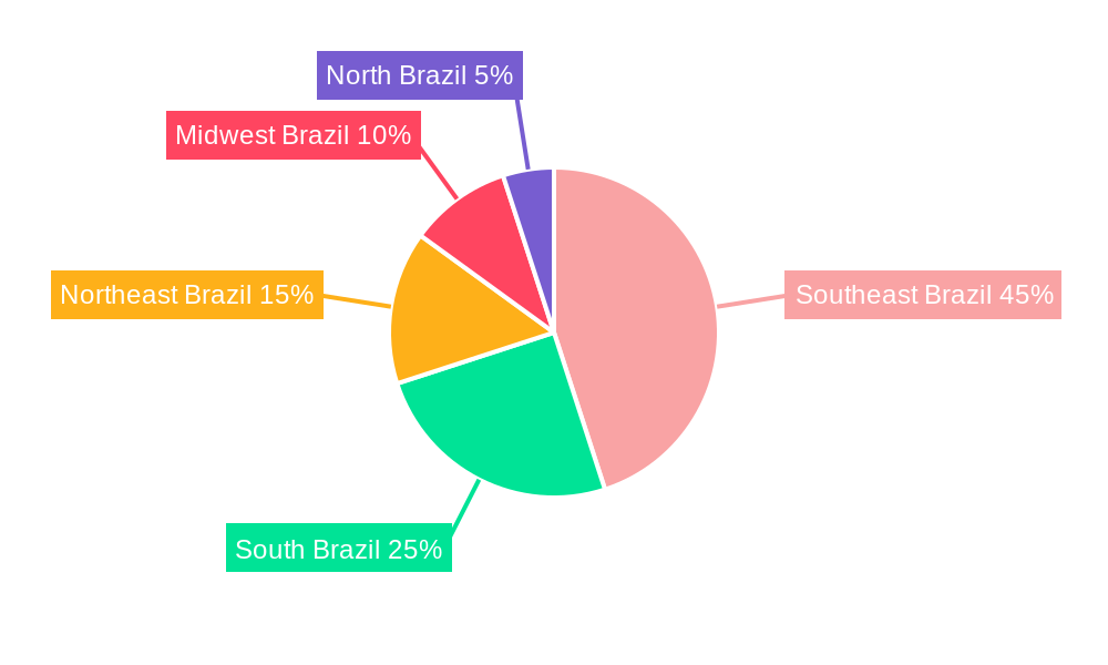 Brazil Packaging Industry Market Share by Region - Global Geographic Distribution