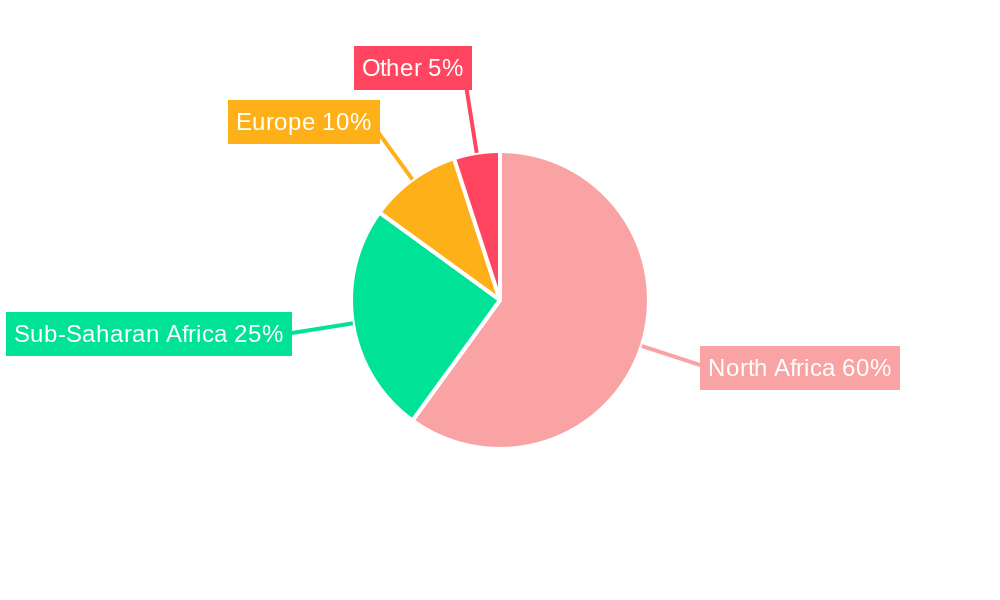 Egypt Textile Manufacturing Market Market Share by Region - Global Geographic Distribution