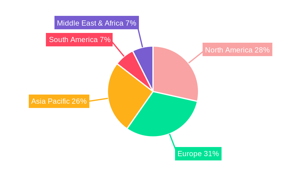 Electric Tumble Dryers Market Market Share by Region - Global Geographic Distribution