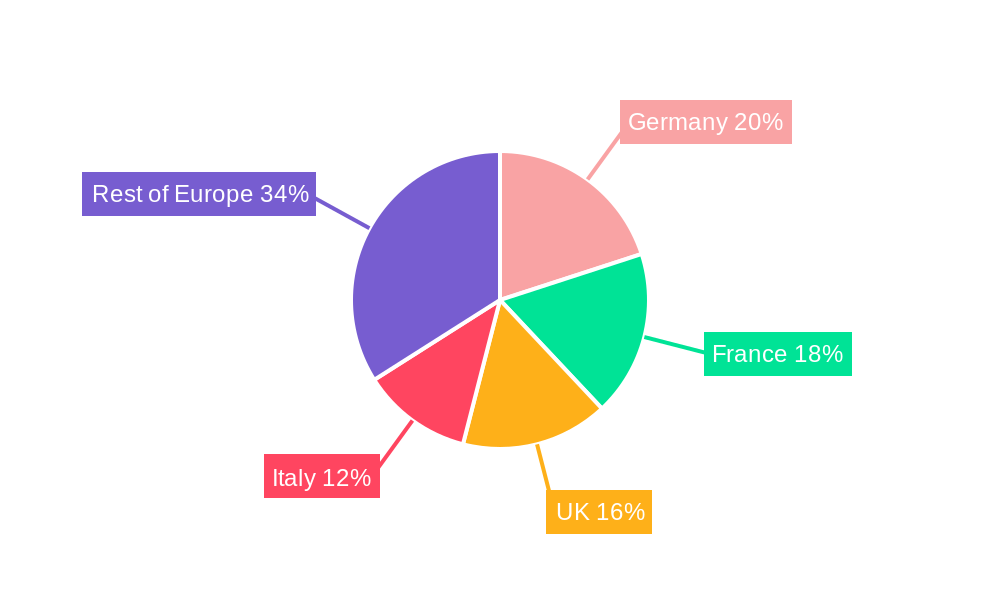 Europe Protective Packaging Market Market Share by Region - Global Geographic Distribution