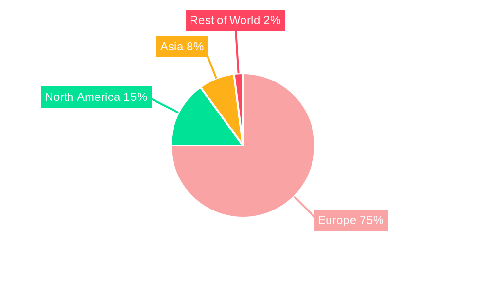 Europe Spectator Sports Market Market Share by Region - Global Geographic Distribution