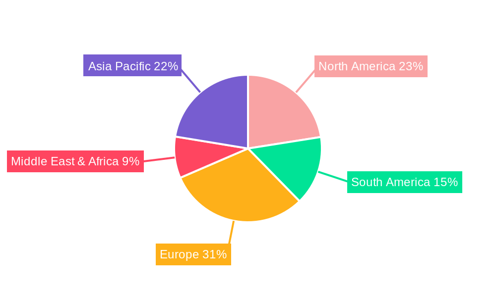 GCC Hair Styling Products Market Market Share by Region - Global Geographic Distribution