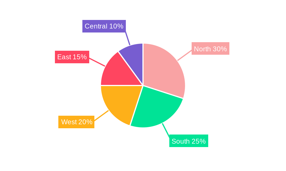 India Sports Team And Clubs Market Market Share by Region - Global Geographic Distribution