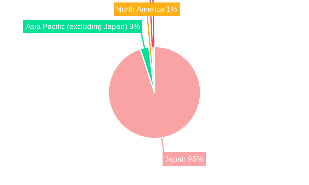 Japan Travel Retail Industry Market Share by Region - Global Geographic Distribution