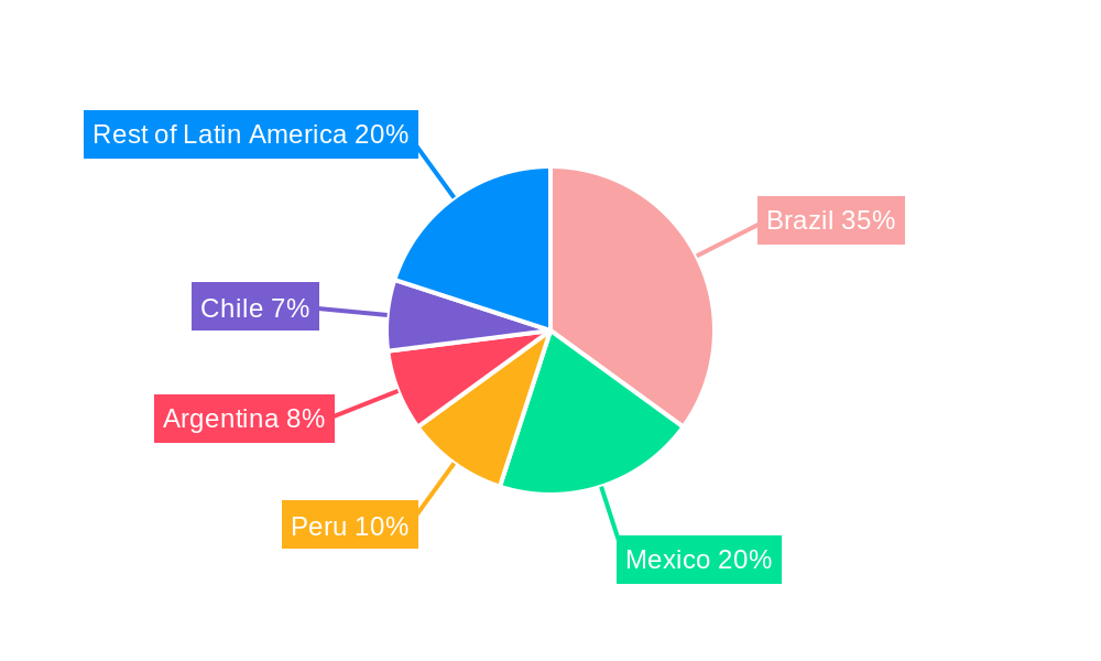 Latin America Container Terminal Operations Market Market Share by Region - Global Geographic Distribution