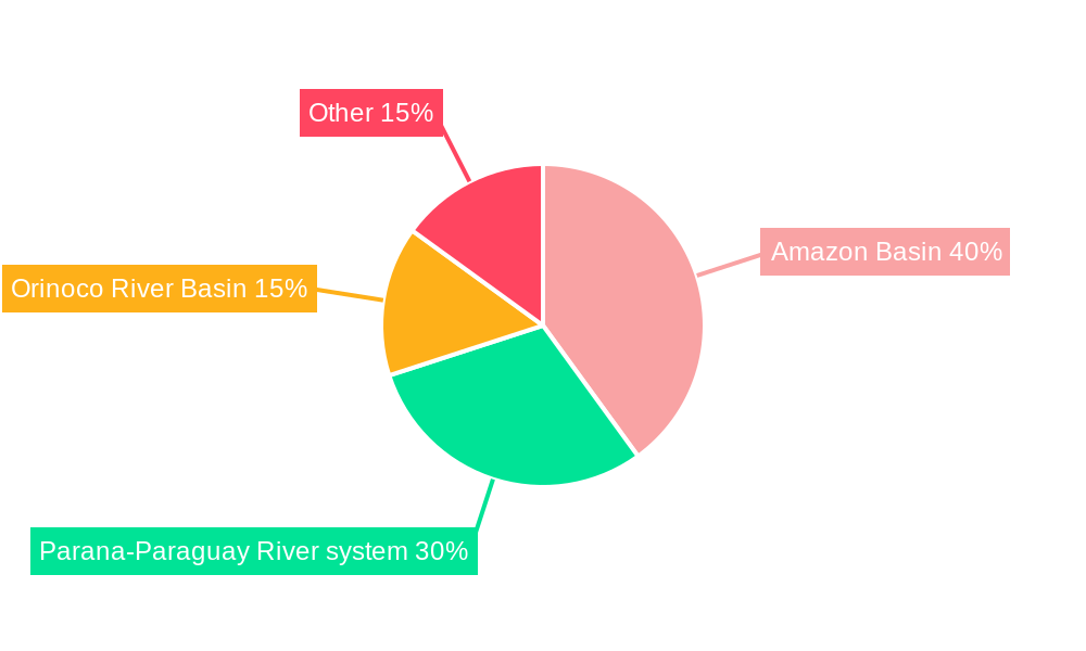 Latin America Inland Waterway Transport Market Market Share by Region - Global Geographic Distribution