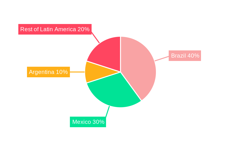 Latin America Rigid Bulk Packaging Market Market Share by Region - Global Geographic Distribution