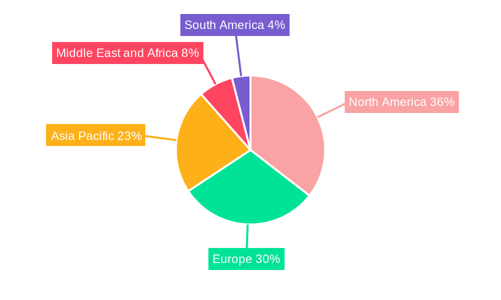Leukemia Therapeutics Market Market Share by Region - Global Geographic Distribution