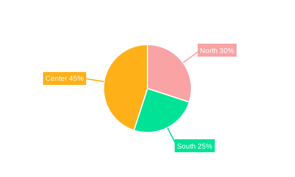 Payment Industry in Italy Market Share by Region - Global Geographic Distribution