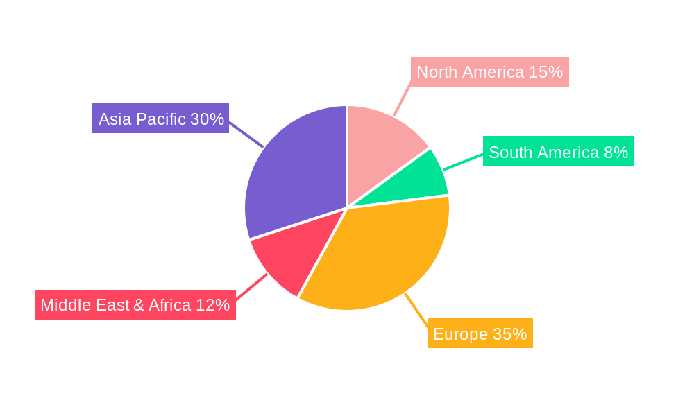 Pneumatic Waste Management System In GCC Market Share by Region - Global Geographic Distribution