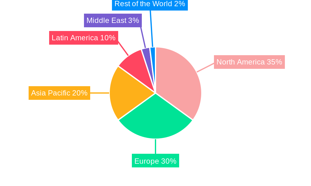 Precision Farming Market Market Share by Region - Global Geographic Distribution