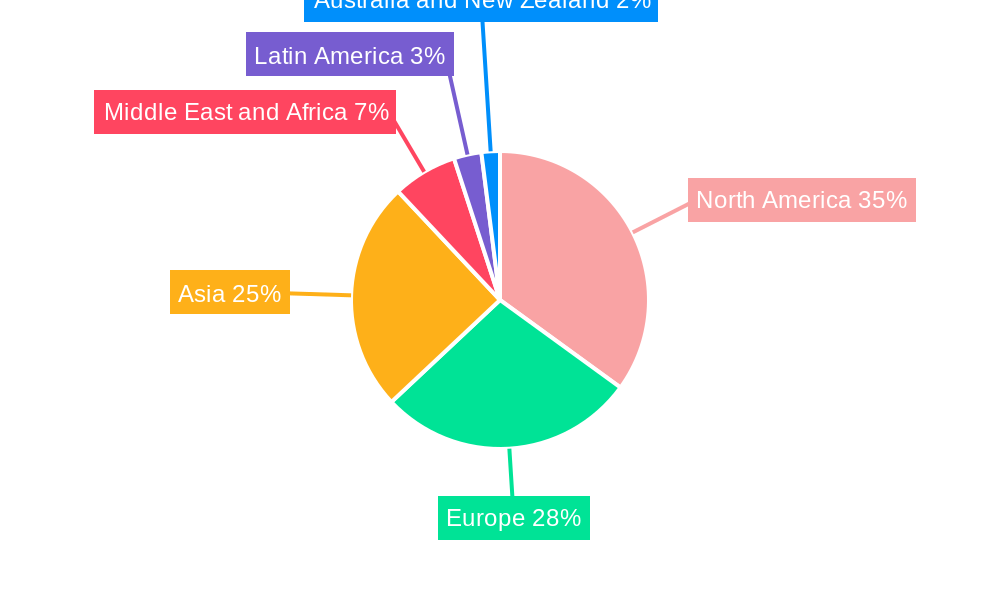 Radiation Hard Electronics Market Market Share by Region - Global Geographic Distribution