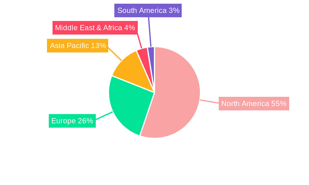 Telecom Industry in US Market Market Share by Region - Global Geographic Distribution