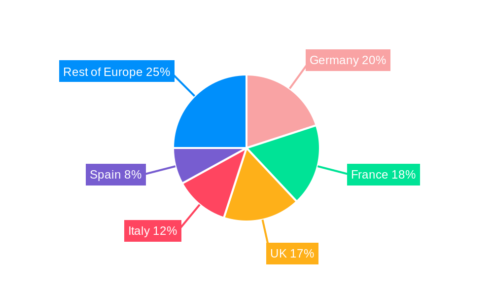Van Rental Industry in Europe Market Share by Region - Global Geographic Distribution